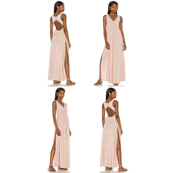 Anthropologie Zebra-Striped Cover-Up Maxi Dress - NWT - M - Picture 7 of 14